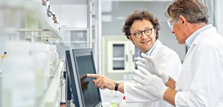 scientists working in a lab